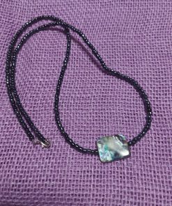 abalone green and blue focal necklace - wildchild708