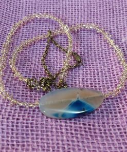 country blue ocean wave necklace - wildchild708