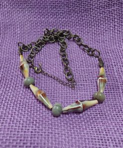 earthtone unique cylinder seashell necklace - wildchild708