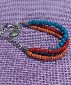 Alternative view of Follow Your Heart Southwestern Bead Bracelet