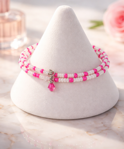 Hot Pink Bangle Stacking Bracelet