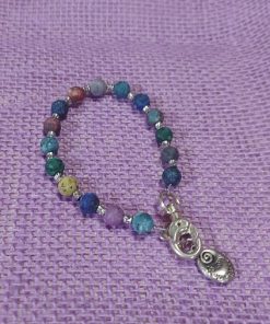 Alternative view of Multi Color Jasper Gemstone Bracelet