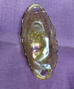narrow amber glass honey gold vintage bowl - wildchild708