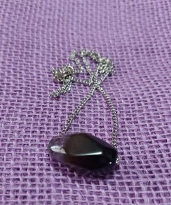purple focal bead 21 inch minimalist necklace - wildchild708