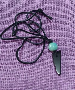 rustic black quartz pendant necklace - wildchild708