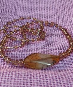smoky earthy focal bead necklace - wildchild708