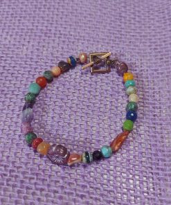 Alternative view of Earthtone Mixed Gemstone Bracelet