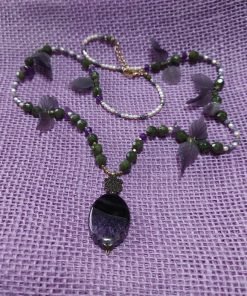 amethyst and jade vineyard necklace - wildchild708