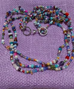 semi-precious bead soup necklace - wildchild708