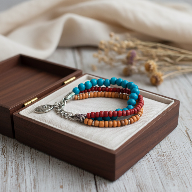 Follow Your Heart Southwestern Bead Bracelet